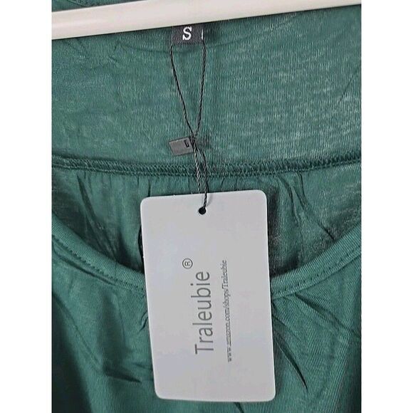 Women’s Green Tank Top, Size Small Criss Cross Back Crossback Tank Loose Fit - Picture 4 of 9